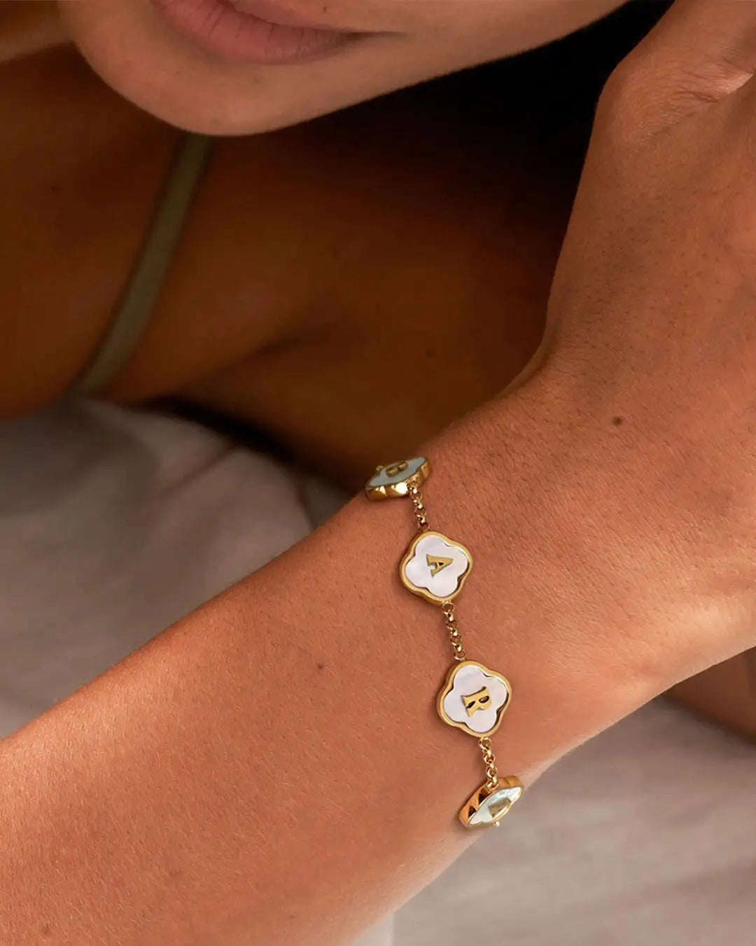 Personalised Clover Bracelet
