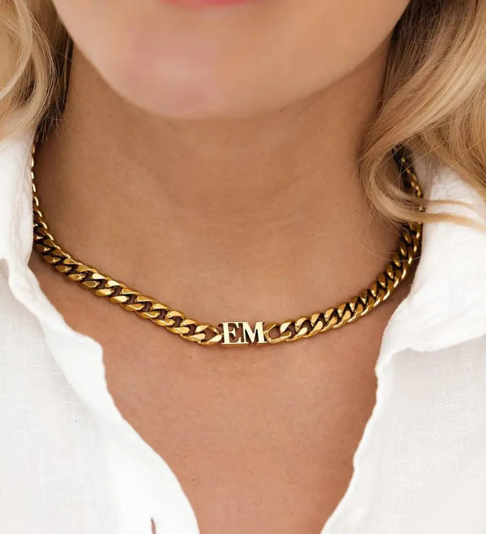 Initial Choker Necklace